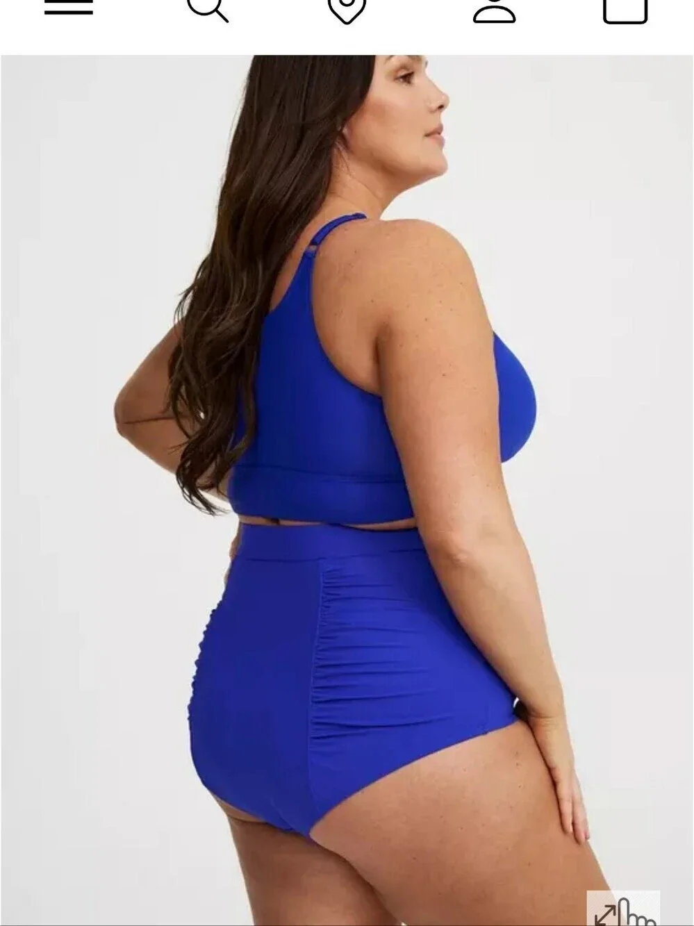 Nwot TORRID 1X ROYAL BLUE BUCKLE BIKINI SET